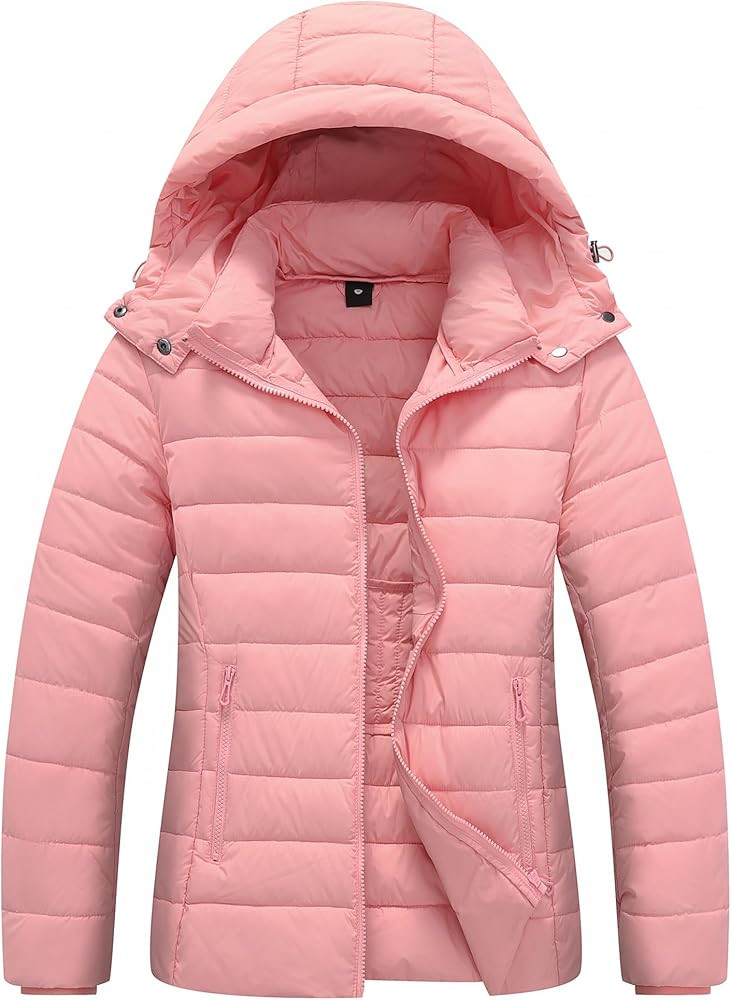 TDYPCI Women's Winter Coat Lightweight Waterproof Puffer Jacket - Quilted Short Down Coat for Wom... | Amazon (US)