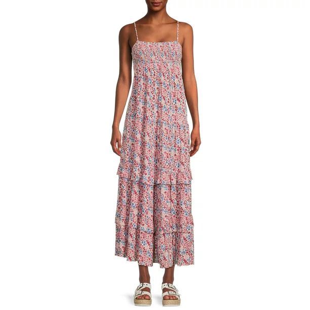Romantic Gypsy Women's Maternity Sleeveless Smocked Maxi Dress - Walmart.com | Walmart (US)
