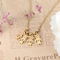 Mom Charm Necklace With Kids Names - Boy & Girl Engraved Pendant For Mother, Grandmother | Etsy (US)