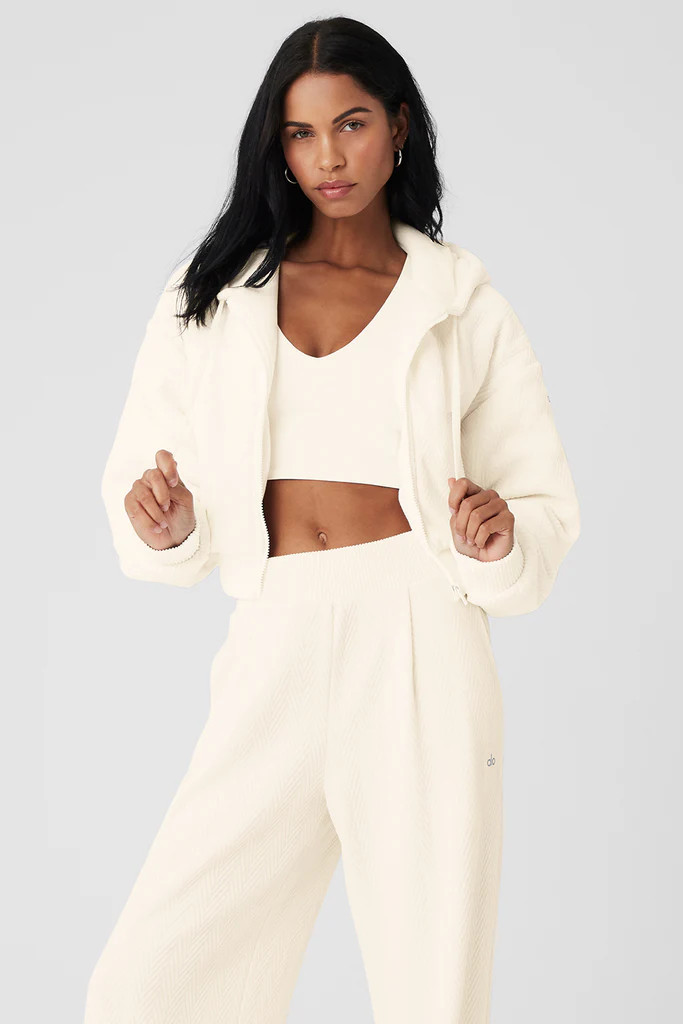 Cropped Cozy Day Full Zip Jacket | Alo Yoga