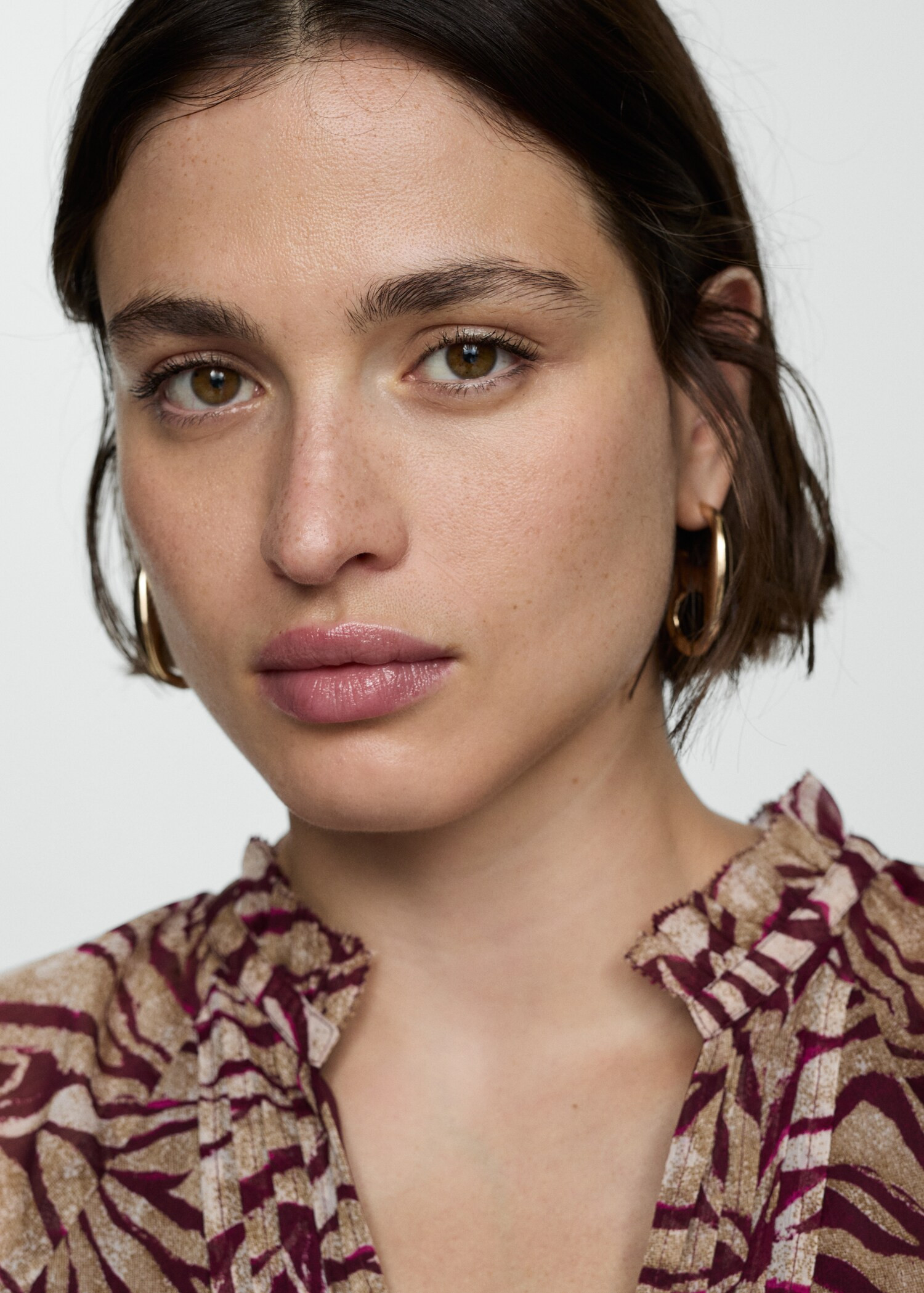 Printed long dress | MANGO (US)