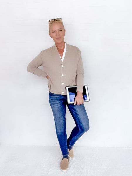 My favorite cashmere cardigan stay out for a comfortable work from home outfit.

#LTKworkwear #LTKFind #LTKSeasonal