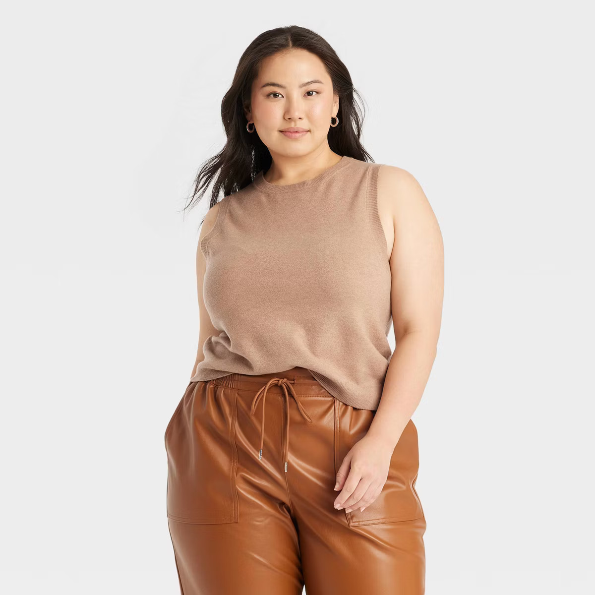 Women's Crewneck Cozy Knit Pullover Sweater Tank - A New Day™ | Target