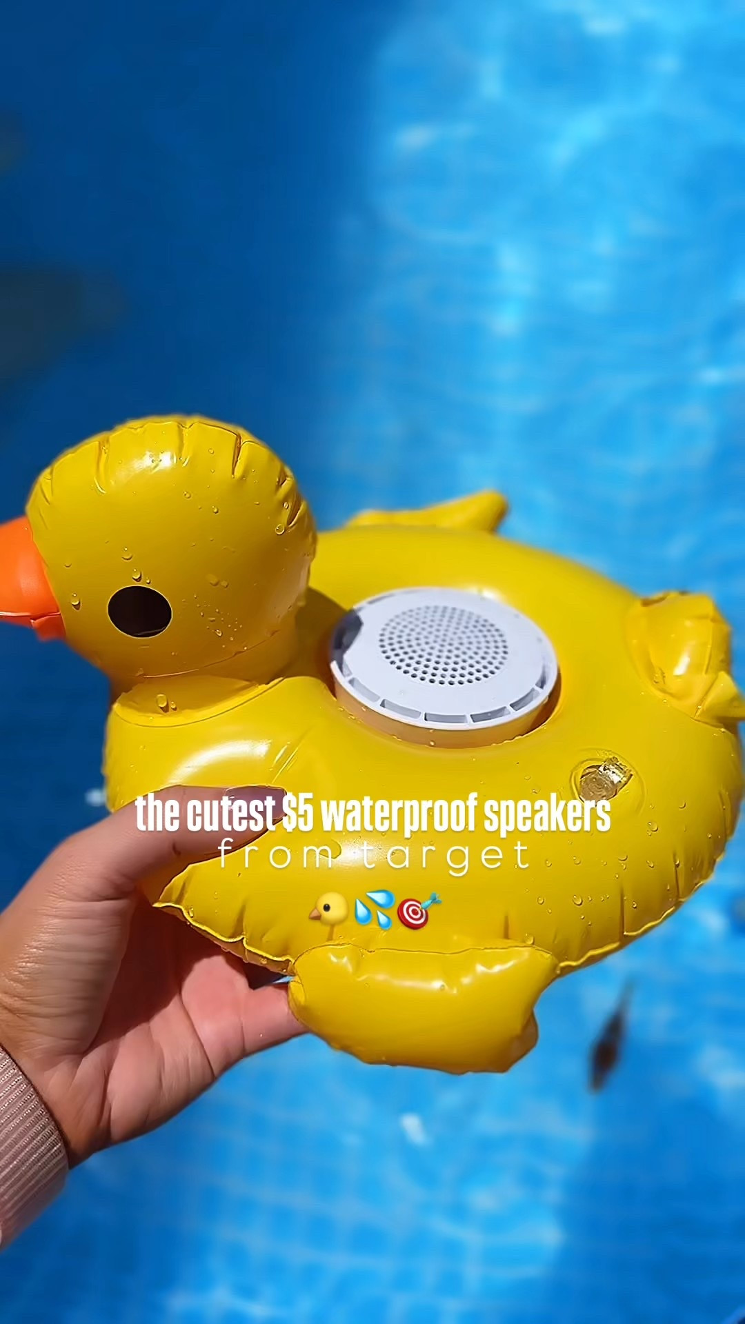 The cutest waterproof speaker from target! Kids love it and it floats in the pool 🎯🐥💦

#LTKSeasonal #LTKParties #LTKFindsUnder50