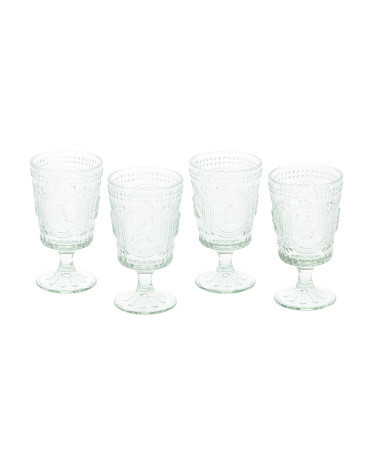 Set Of 4 Easter Goblet Glasses | TJ Maxx