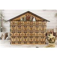 Wooden Advent Calendar Christmas Countdown With 24 Drawers | Etsy (US)