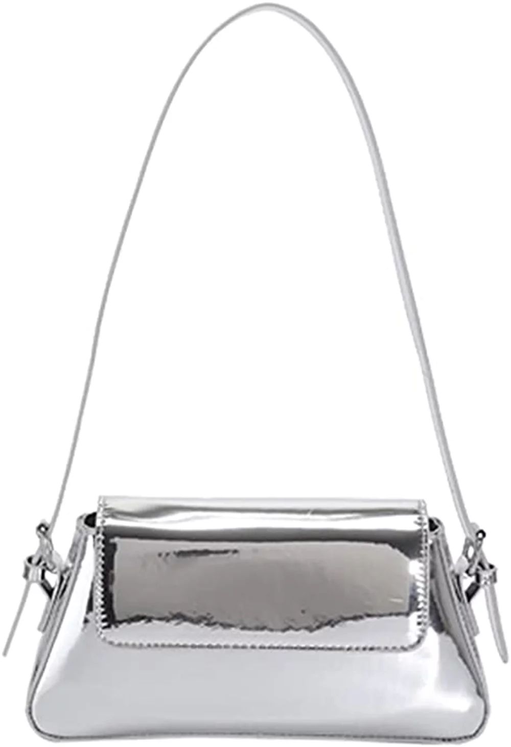 Hobo Bag Women Evening Bag Clutch Y2k Sparkly Silver Purse Tote Handbag | Walmart (US)