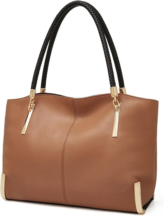 Large Capacity Tote Handbags for Women, Women's Top-handle Bags Fashion Shoulder Bags Pu... | Amazon (US)