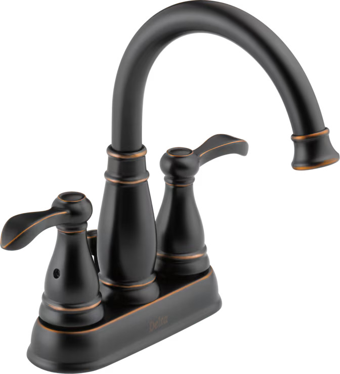 Porter 4 in. Centerset 2-Handle Bathroom Faucet in Oil Rubbed Bronze | The Home Depot