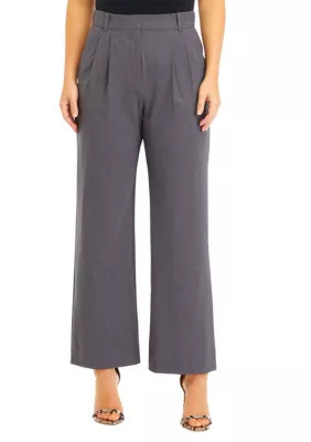A. Byer Women's Easy Trouser Pants, Grey, 0 | Belk