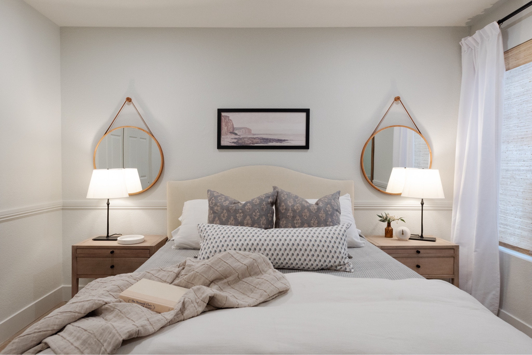 Shop our Sycamore Court Project guest bedroom to make your extra space in your home feel cozy and coastal! 
