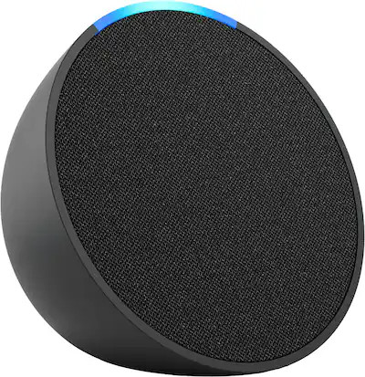 Amazon - Echo Pop (1st Generation) Smart Speaker with Alexa - Charcoal | Best Buy U.S.