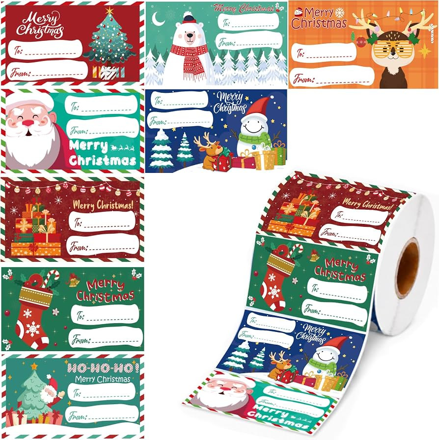 OHOME 500 PCS Christmas Gift Tags - Gift Tags for Christmas Presents | Christmas Gift for Women M... | Amazon (US)