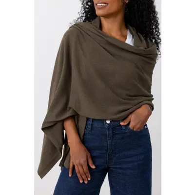 zestt organics The Dreamsoft Travel Scarf in Gray Colorblock at Nordstrom | Nordstrom