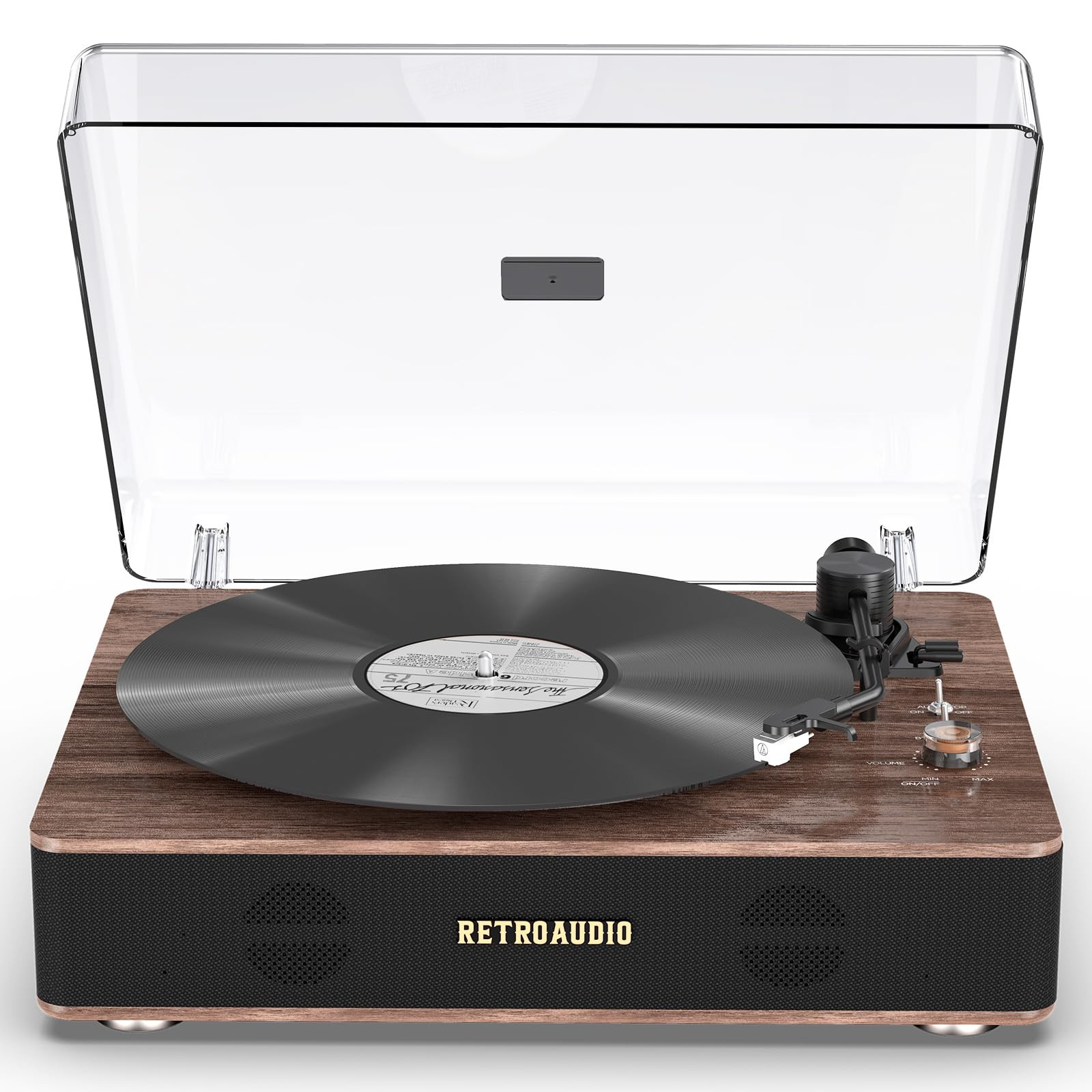 Record Player Belt Drive Turntable with Built-in Speakers High Fidelity Sound Vinyl Record Player... | Amazon (US)
