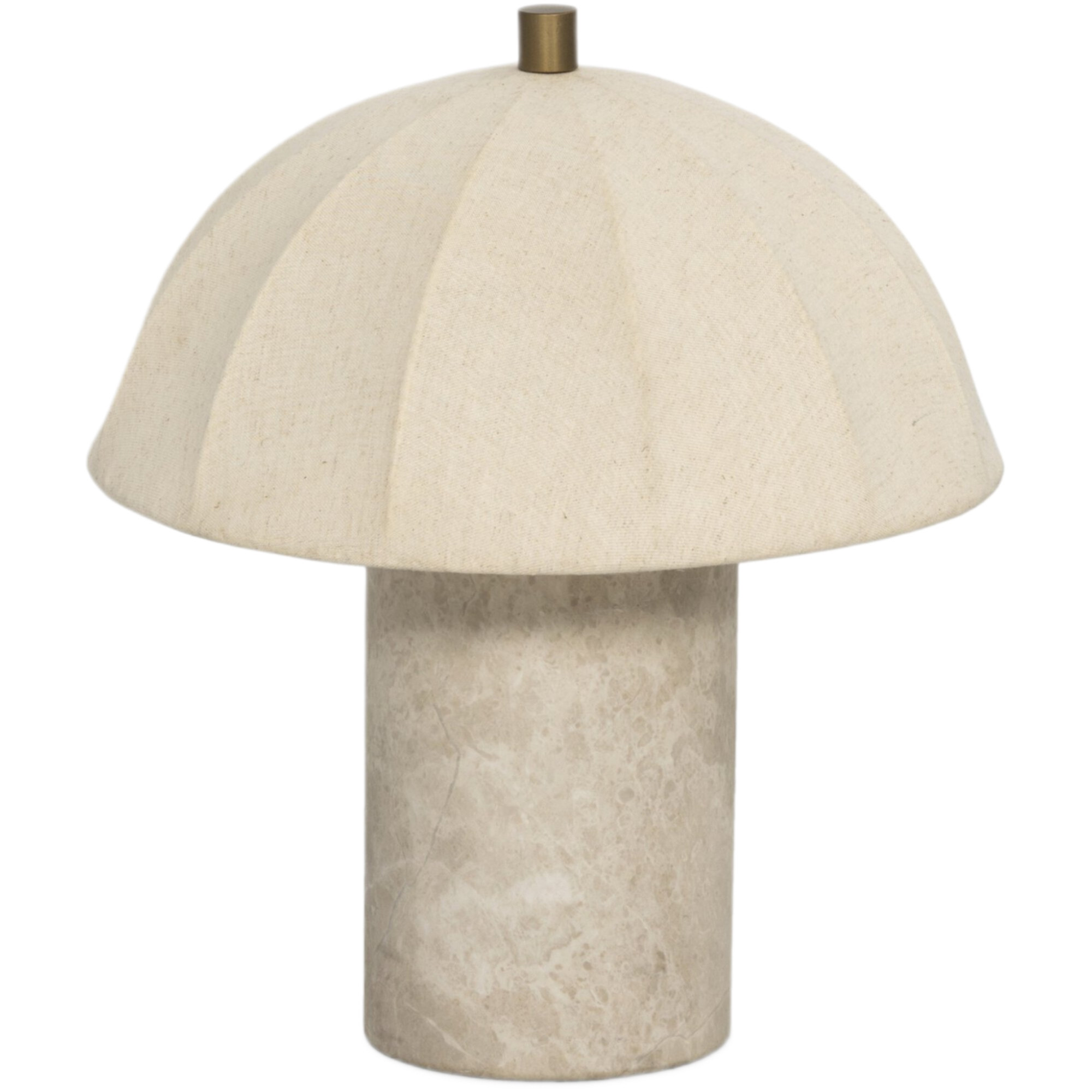 Avalea Marble Table/Desk Lamp - Taupe/Flax Linen - Brown | One Kings Lane