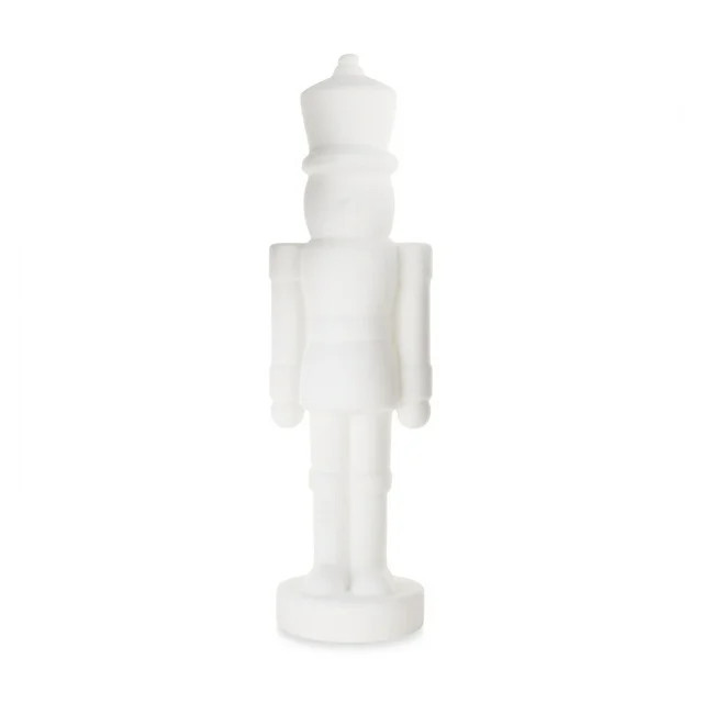 White Flocked Nutcracker Decoration, 27", by Holiday Time - Walmart.com | Walmart (US)