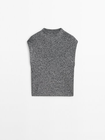 Mouliné knit vest - Massimo Dutti | Massimo Dutti US