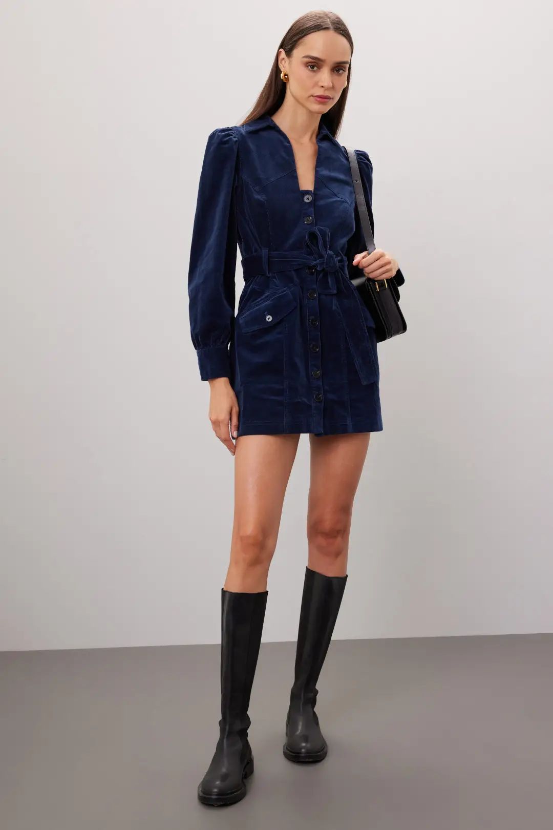 Corduroy Button Up Dress | Rent the Runway