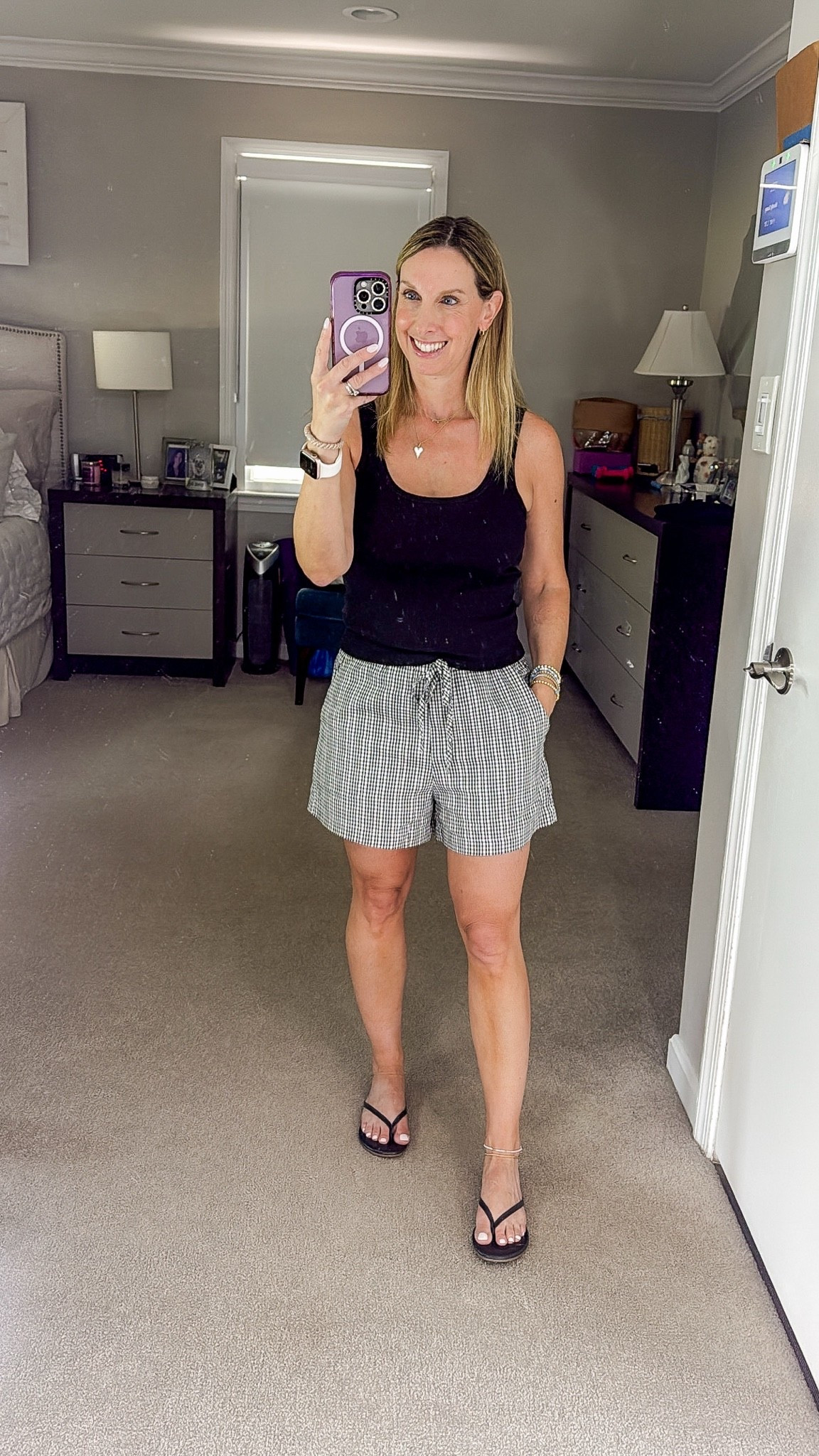 Gingham shorts with nice detail and finally on sale

#LTKootd #LTKOver40