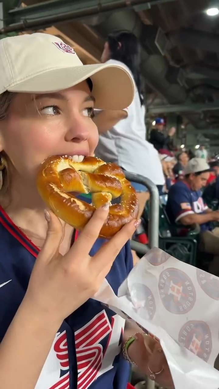 Thank you MLB World Baseball Classic for hosting us in Houston ⚾️ Wearing a J. Crew linen button down, my favorite Maeve Colette jeans & Adidas ballet flats!❤️ 

 #LTKootd #LTKfoodie #LTKvlog