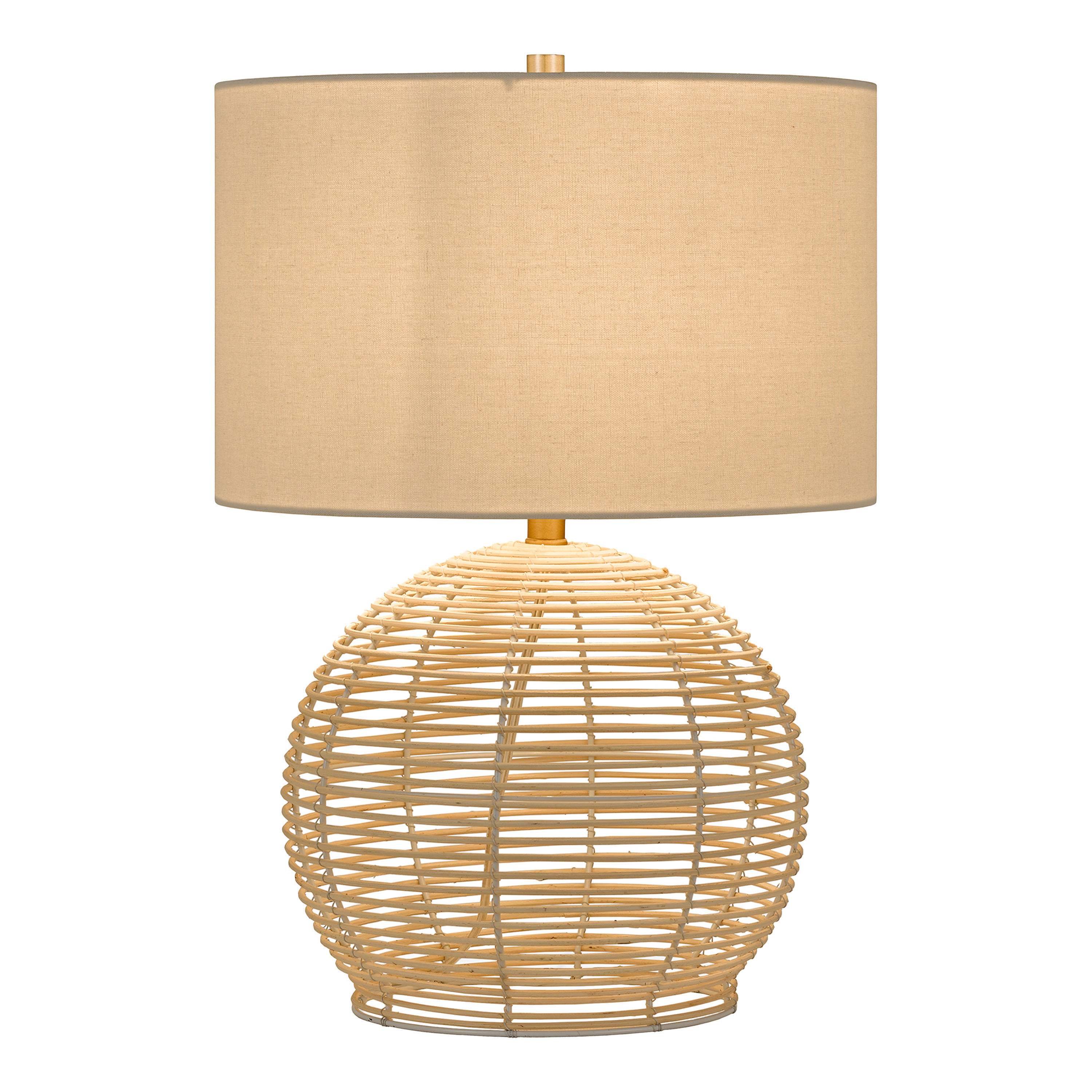 Marta Natural Open Weave Rattan Table Lamp | World Market