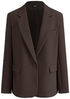 CIDER Blazers for Women Oversized Blazer Notched Collar Long Sleeve Jacket Office Work Wear Styli... | Amazon (US)