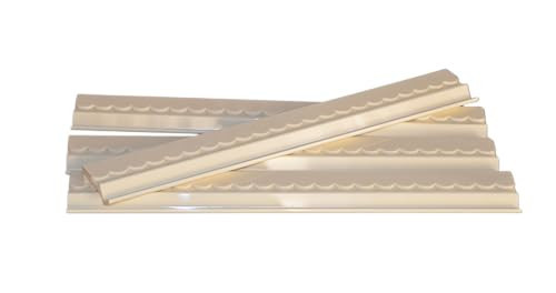 Katsco Brand, Set of 4, Magnetic, Scalloped, Ivory Mahjong Tile Racks with Removable Acrylic Pushers with Velvet Bag, 20-Inch Length American Mahjong Racks Holders, Includes Velvet Rack Bag | Amazon (US)