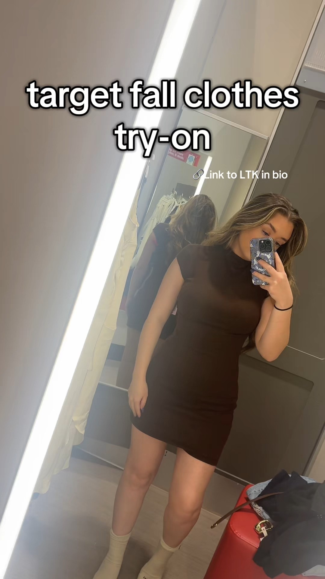 🍂 Fall is here and Target is delivering on all the essentials 🤎 From chic little dresses to cozy layering pieces, these fall outfits are perfect for everything on your calendar from coffee dates, casual days at work, nights out, or just running errands in style.

✨ Pieces I tried on & linked for you:
	•	Bodycon mini dresses in chocolate brown + black (perfect with boots + a jacket for fall date nights).
	•	Classic button-down blouse + mini skirt combo that gives effortless “office girl meets street style.”
	•	Cropped Champion sweatshirt paired with both a black skirt + light wash denim for that sporty casual vibe.
	•	Straight leg jeans with versatile tops (olive ribbed tee + cream floral long sleeve) that layer perfectly under jackets.

These affordable Target finds are trendy, comfortable, and under $70, the best way to refresh your fall wardrobe without breaking the bank 🍁 Linking all sizes + colors on LTK so you can shop directly!

#TargetStyle #TargetFallFashion #TargetTryOn #FallOutfits2025 #FallWardrobeEssentials #AffordableFashion #OOTDFall #LTKStyle #LTKFall #LTKFinds #LTKTryOn

#LTKSeasonal #LTKFindsUnder100 #LTKStyleTip