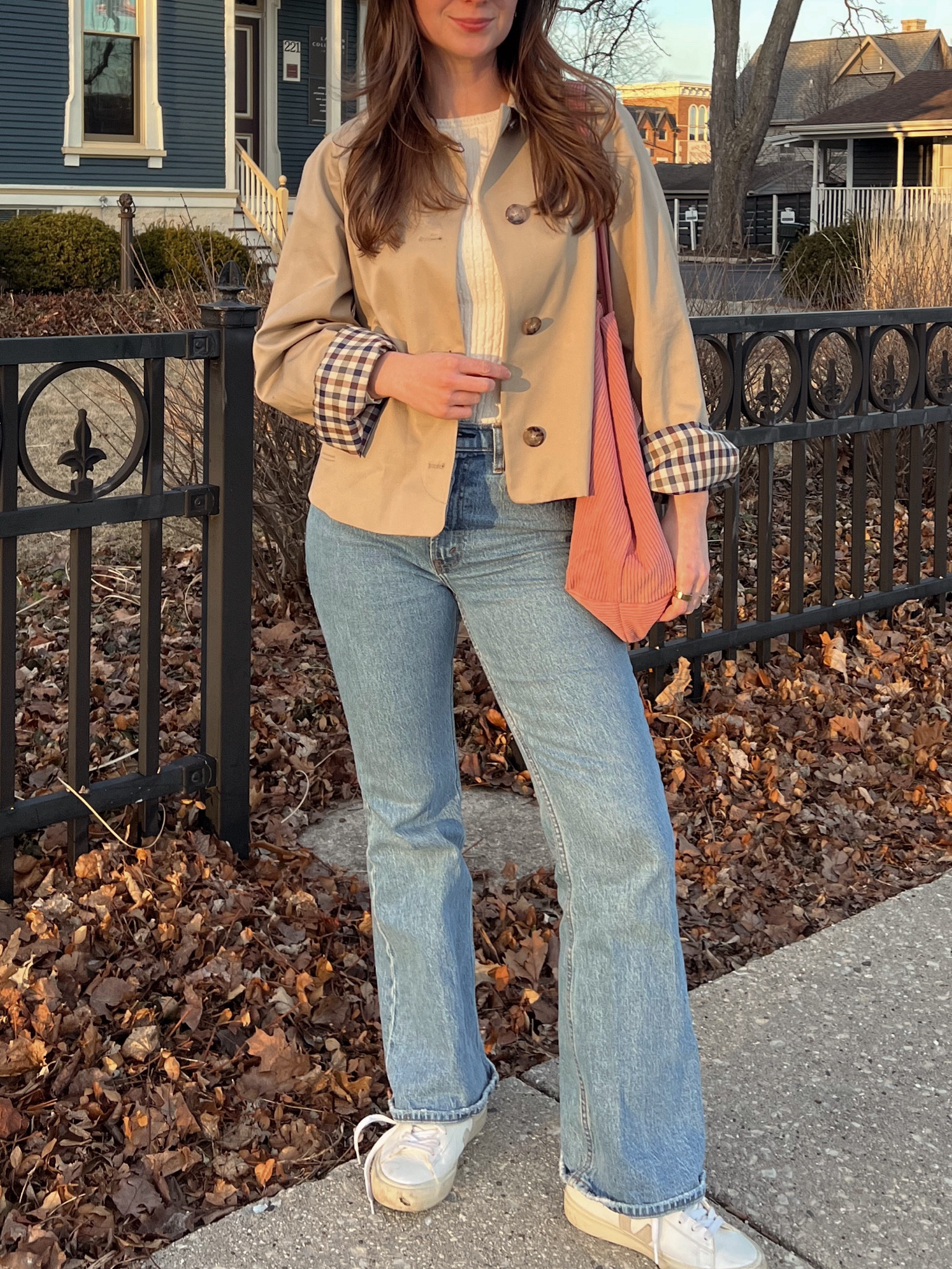 Spring outfit ❤️#trenchcoat #springoutfit