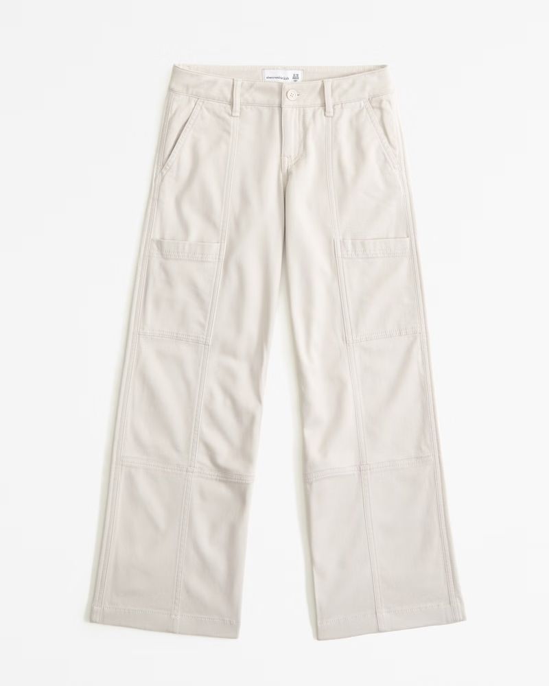 low rise baggy cargo pants | Abercrombie & Fitch (US)