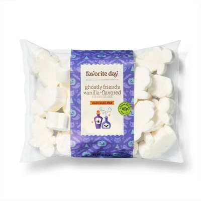 Halloween Ghostly Friends Vanilla-Flavored with Other Natural Flavors Marshmallows - 8oz - Favorite Day™ | Target