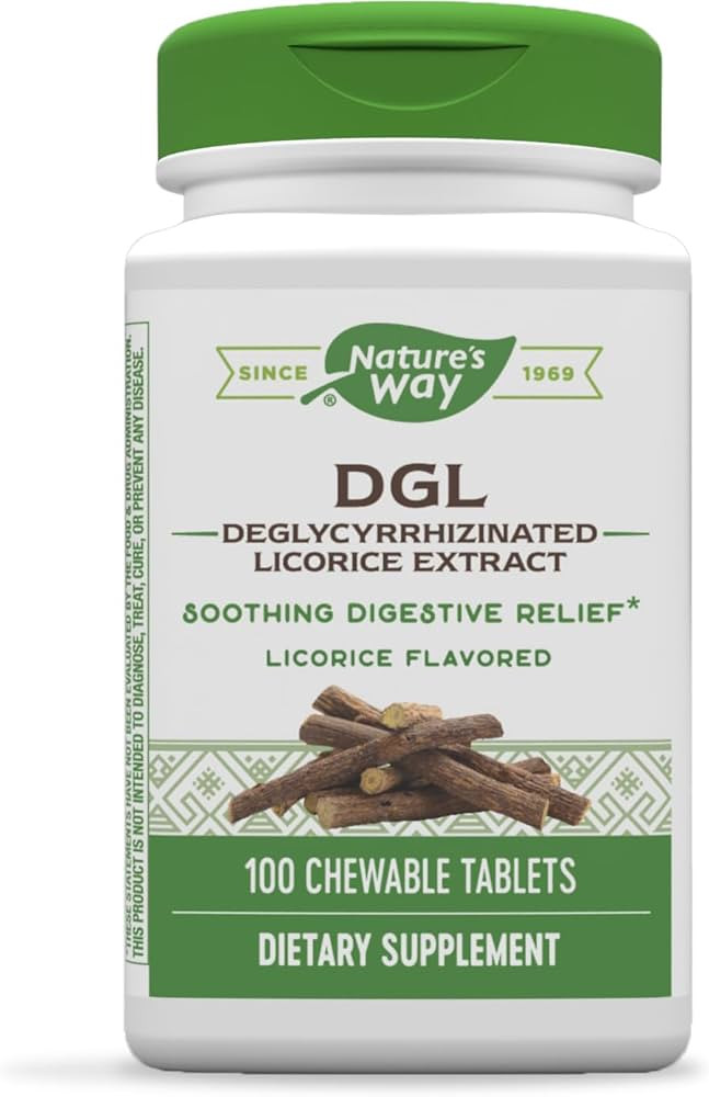 Nature's Way DGL Chewable Tablet - Digestive Support & Relief* - Deglycyrrhizinated Licorice Extr... | Amazon (US)