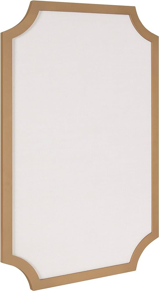 Kate and Laurel Holbrook Modern Scalloped Fabric Pinboard, 24 x 36, Gold, Decorative Bulletin Boa... | Amazon (US)