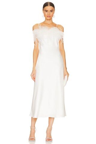 Line & Dot Kimi Dress in Off White from Revolve.com | Revolve Clothing (Global)