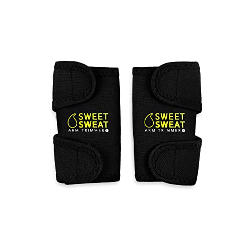 Sports Research Sweet Sweat Arm Trimmers for Men & Women | Increases Heat & Sweat to The Biceps | Includes Mesh Carrying Bag (Pink Logo, Large) | Amazon (US)
