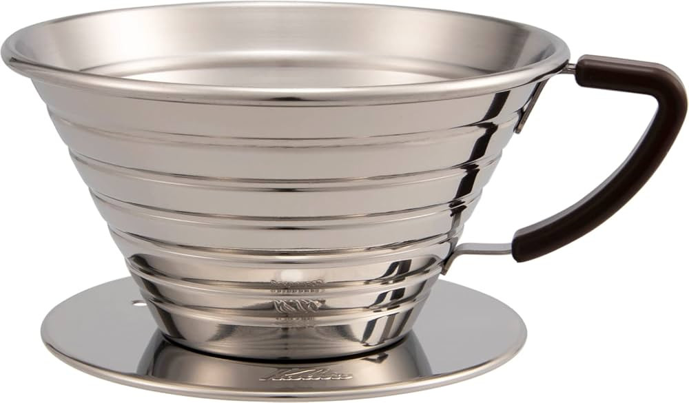 Carita Kalita Stainless Steel Coffee Dripper Wave Series 2-4 People, 185S, Made in Japan, Drip Eq... | Amazon (US)