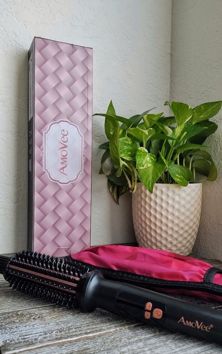 This is my go-to hot curling brush for heat styled curls on my natural hair! The AmoVee Hot Curling Brush has a multi-temperature range to help prevent heat damage to strands.

#LTKfindsunder50 #LTKsalealert #LTKbeauty