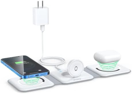Wireless Charger 3 in 1,RTOPS Magnetic Travel Wireless Charging Station Multiple Devices,GaN 3 in... | Amazon (US)