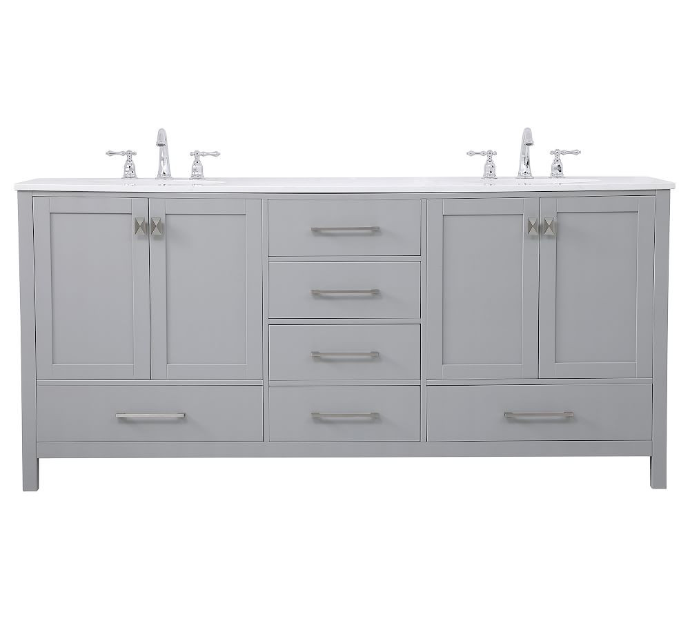 Riola 72" Double Sink Vanity | Pottery Barn (US)