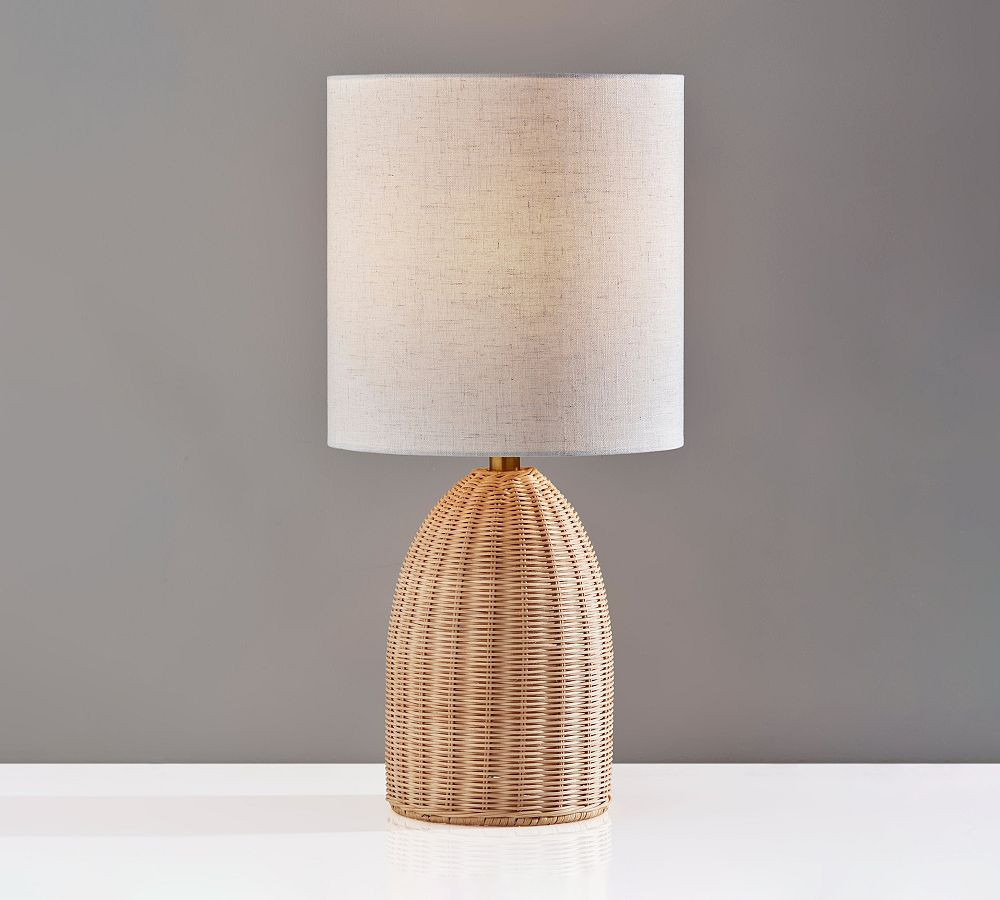 Braxton Rattan Table Lamp (19"-24") | Pottery Barn (US)