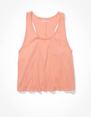 AE Cropped Scoop Neck Tank Top | American Eagle Outfitters (US & CA)