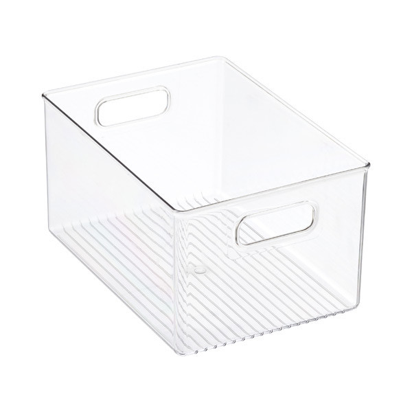 iDesign Linus Clear Storage Bins | The Container Store