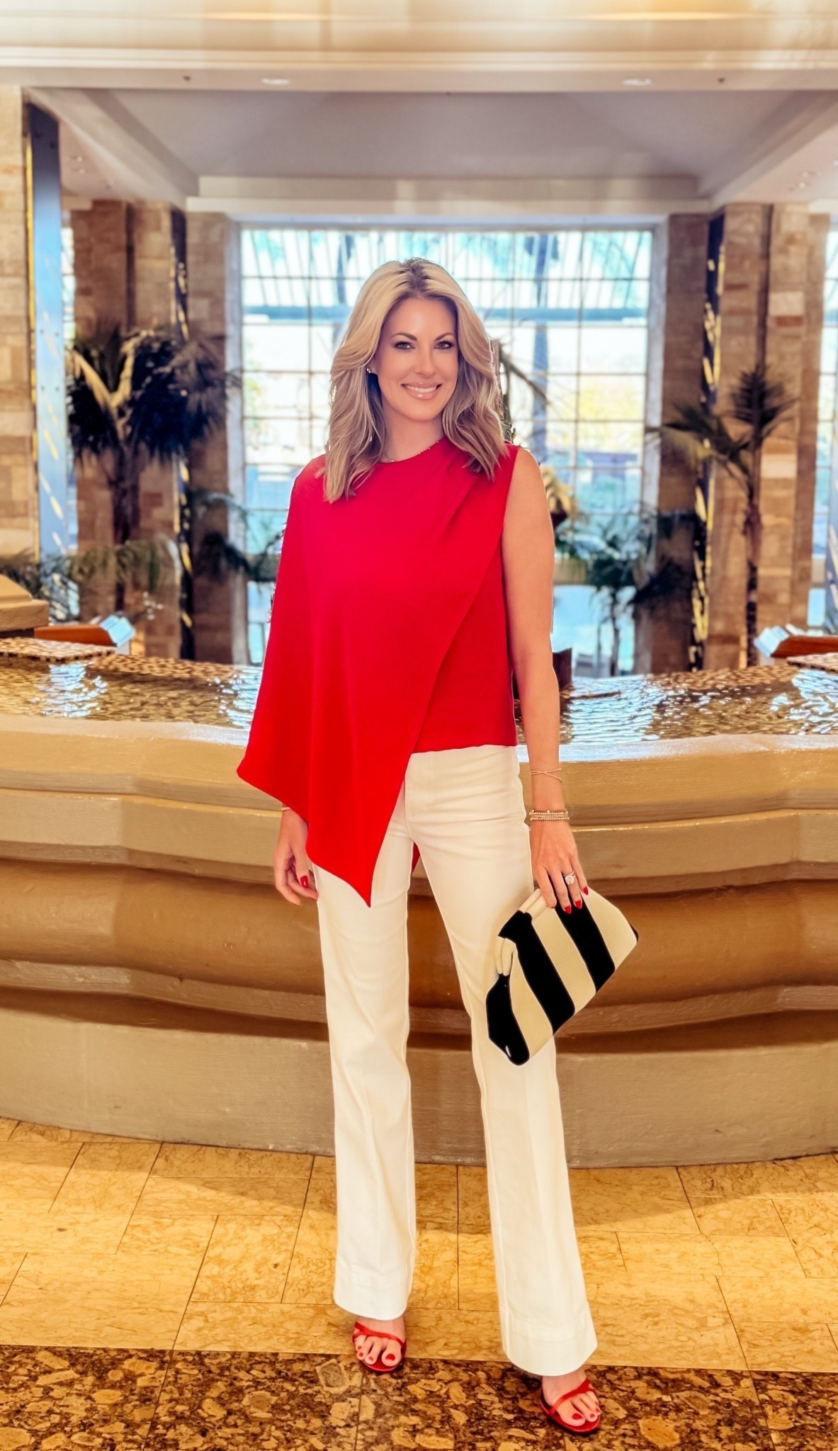 This weeks date night called for something bold… and this H&M find delivered. ❤️✨

This cherry red asymmetrical top instantly elevates the entire look — modern, flattering, and such a statement color for spring nights. I paired it with white denim trousers that fit like a dream (structured but still comfortable) and finished it off with red heels and a black-and-white clutch for that polished pop.

It’s the kind of outfit that feels effortless but still completely put together — perfect for dinner, date night, or a night out on vacation. And the best part? Major style without the major price tag.

Everything is linked for you in my LTK. ❤️

#LTKStyle #SpringStyle #DinnerOutfit #ScottsdaleStyle #HMFashion #AffordableFashion #DateNightLook #Over30Style #ChicOnABudget #LTKFinds #SpringOutfits #FashionOver30



#LTKootd #LTKOver40 #LTKU