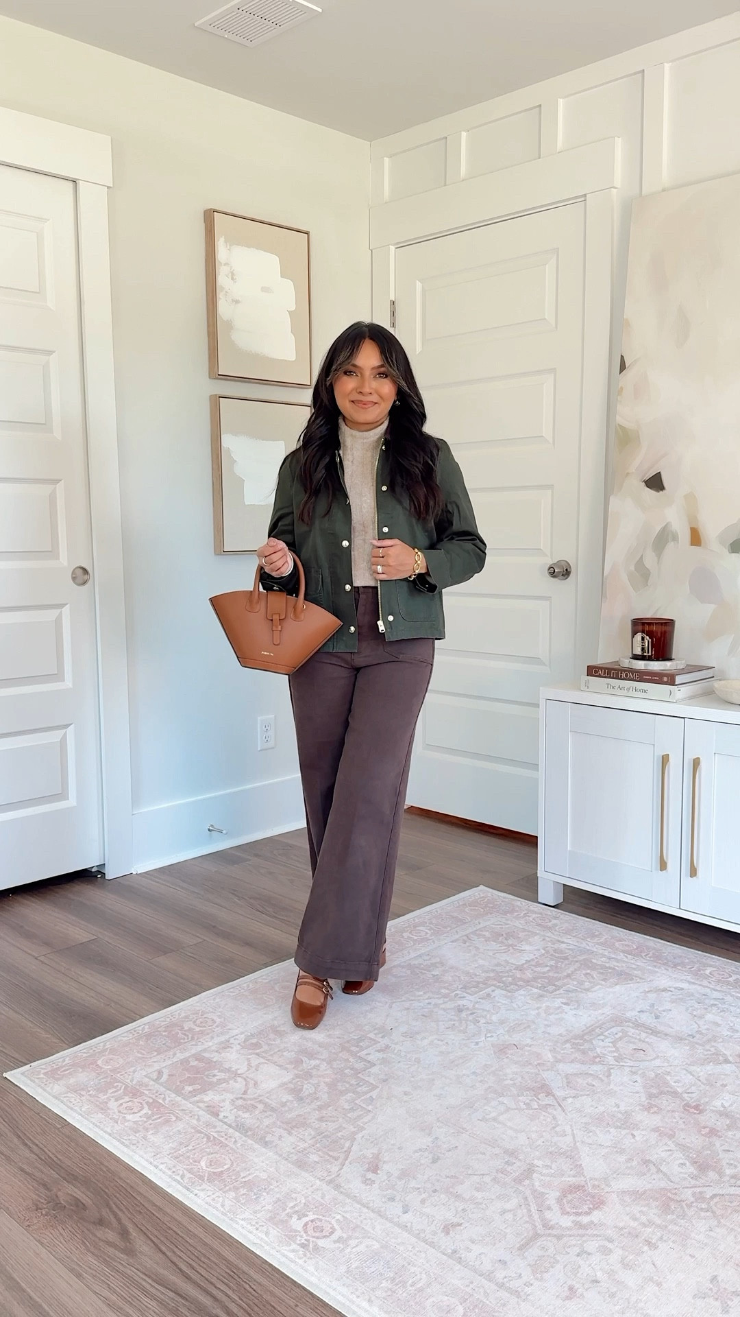 1 base, 5 fall outfits 🍂🍁
Mossy brown green field barn jacket size xs petite TTS
Tan sweater size xs TTS
Brown pants jeans size 25 regular - sized down a size since these are regular sizing
Brown mocha latte mary jane heels size 5 TTS




#LTKSaleAlert #LTKPetite #LTKStyleTip