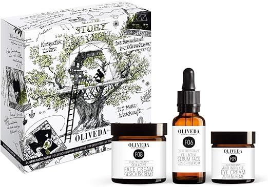 Oliveda Facial Glow Set F06 Face Serum 30 ml + F08 Face Cream 50 ml + F09 Eye Cream 30 ml | Amazon (DE)