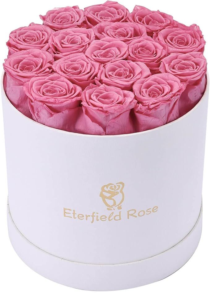 Eterfield 16-Piece Forever Flowers Preserved Rose in a Box Real Roses That Last a Year Preserved ... | Amazon (US)