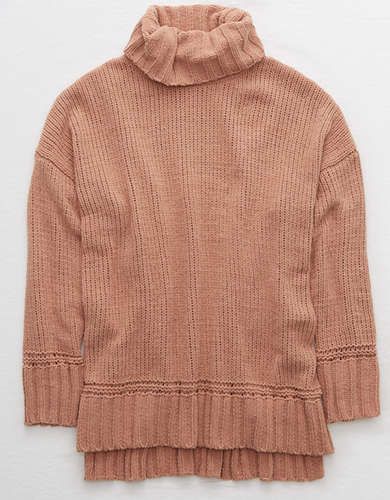 Aerie Chenille Oversized Turtleneck | American Eagle Outfitters (US & CA)
