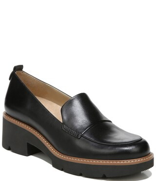 Darry Leather Lightweight Lug Sole Platform Loafers | Dillard's