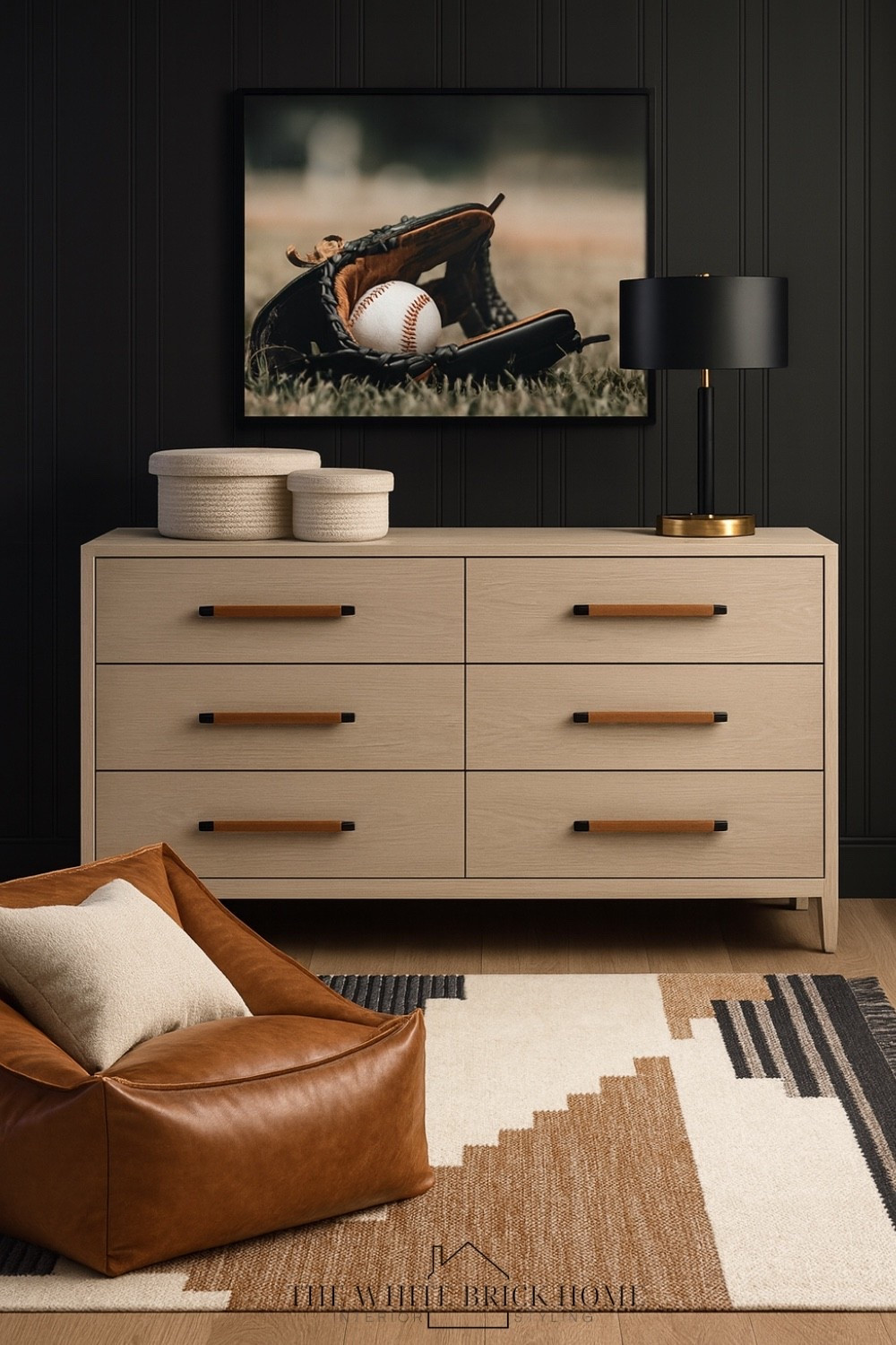 This modern boys bedroom dresser design blends sporty personality with timeless style - perfect for growing up without outgrowing the look! 

Boys room, boys bedroom, boys bedroom decor, teen boy, teen boy dresser, teen boy bedroom, teen boy bedroom furniture, sports bedroom, sports room, sports bedroom decor, sports bedroom design, baseball, baseball bedroom, sports themed bedroom, sports bedroom design, sports room ideas, table lamp, wall art, area rug, boys room chair, boys room bean bag, moody boys bedroom, pottery barn teen, minted, Wayfair, Amazon 

#LTKKids #LTKHome #LTKFamily